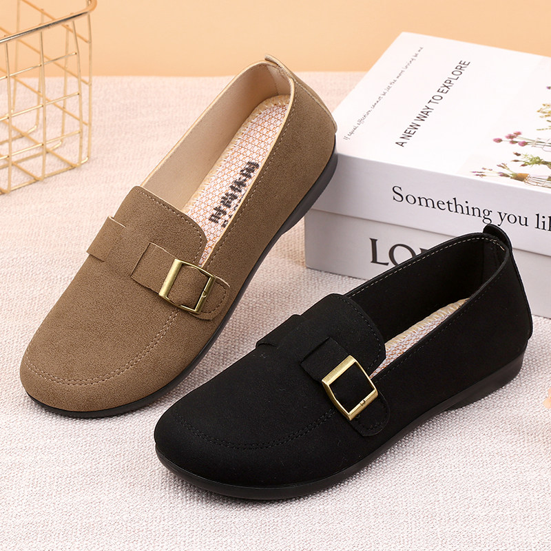 2024新款女鞋软底勃肯鞋女豆豆懒人春秋女鞋一脚蹬复古百搭博肯鞋