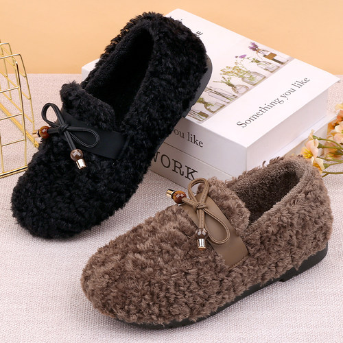 冬季新款豆豆鞋老北京布鞋