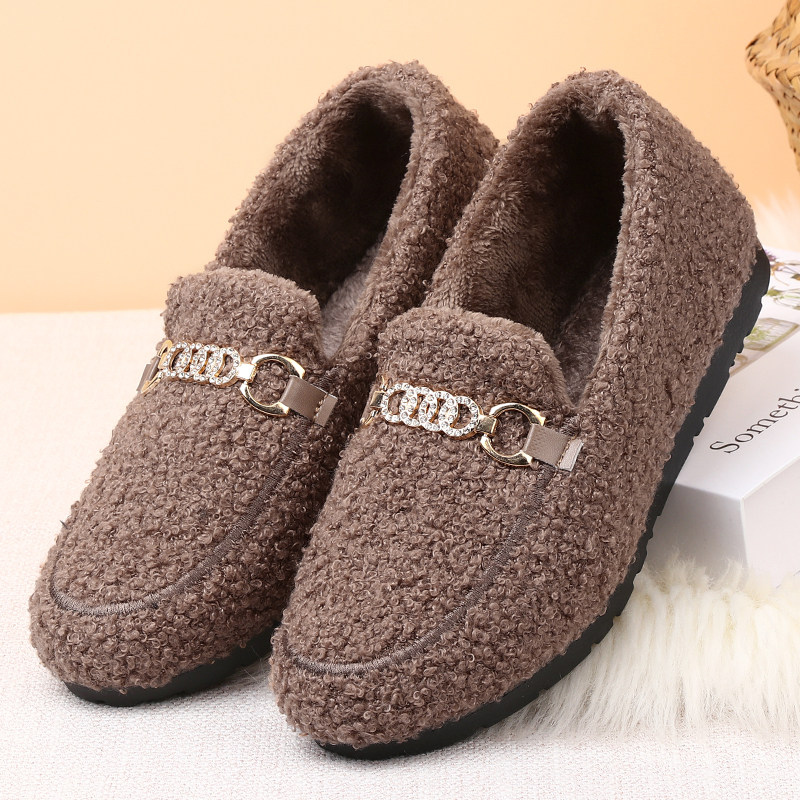 女鞋加绒保暖妈妈棉鞋软底防滑老北京布鞋平底一脚蹬女豆豆鞋冬季,女鞋,乐福鞋（豆豆鞋）,淘宝优惠券,粉丝福利购,淘宝优惠卷