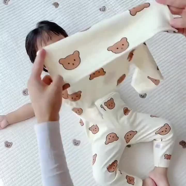 小童春秋冬衣秋裤套装纯