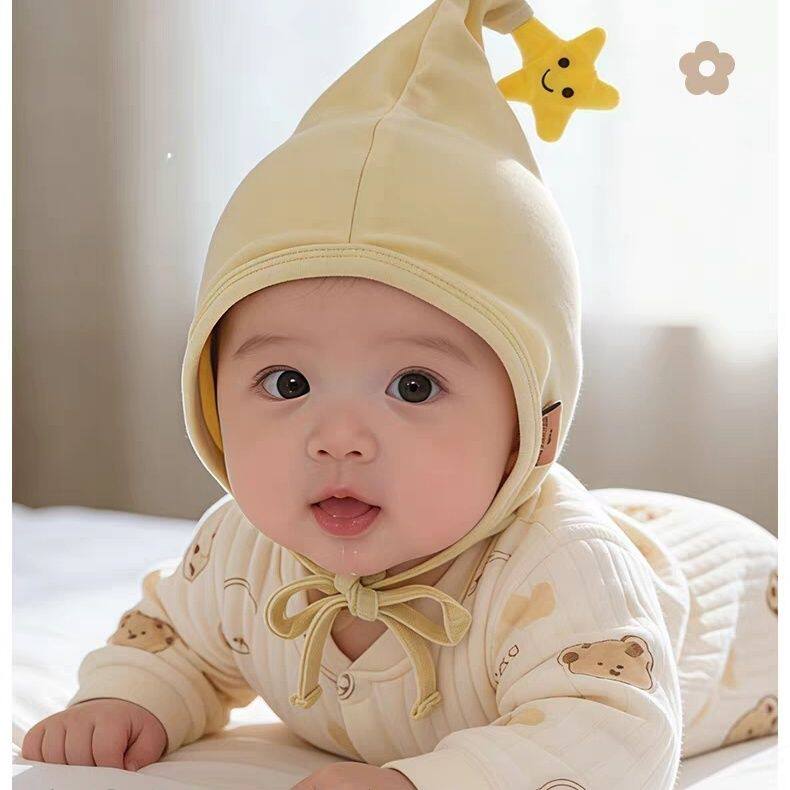 韩系星星婴幼儿帽子春秋