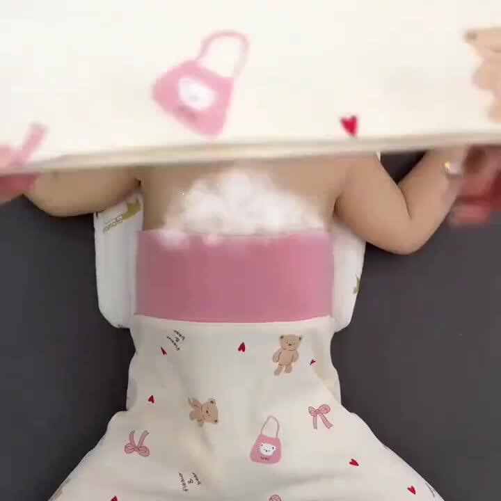 婴儿高腰护肚纯棉衣服春