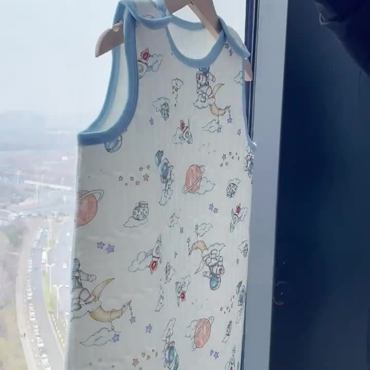 三层夹棉睡袋儿童家居服