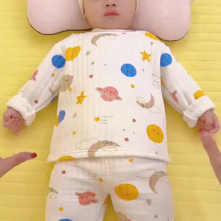 宝宝保暖内衣套装儿童秋