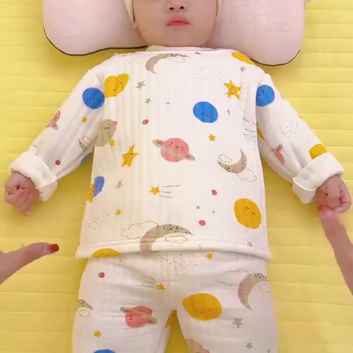宝宝保暖内衣套装儿童秋