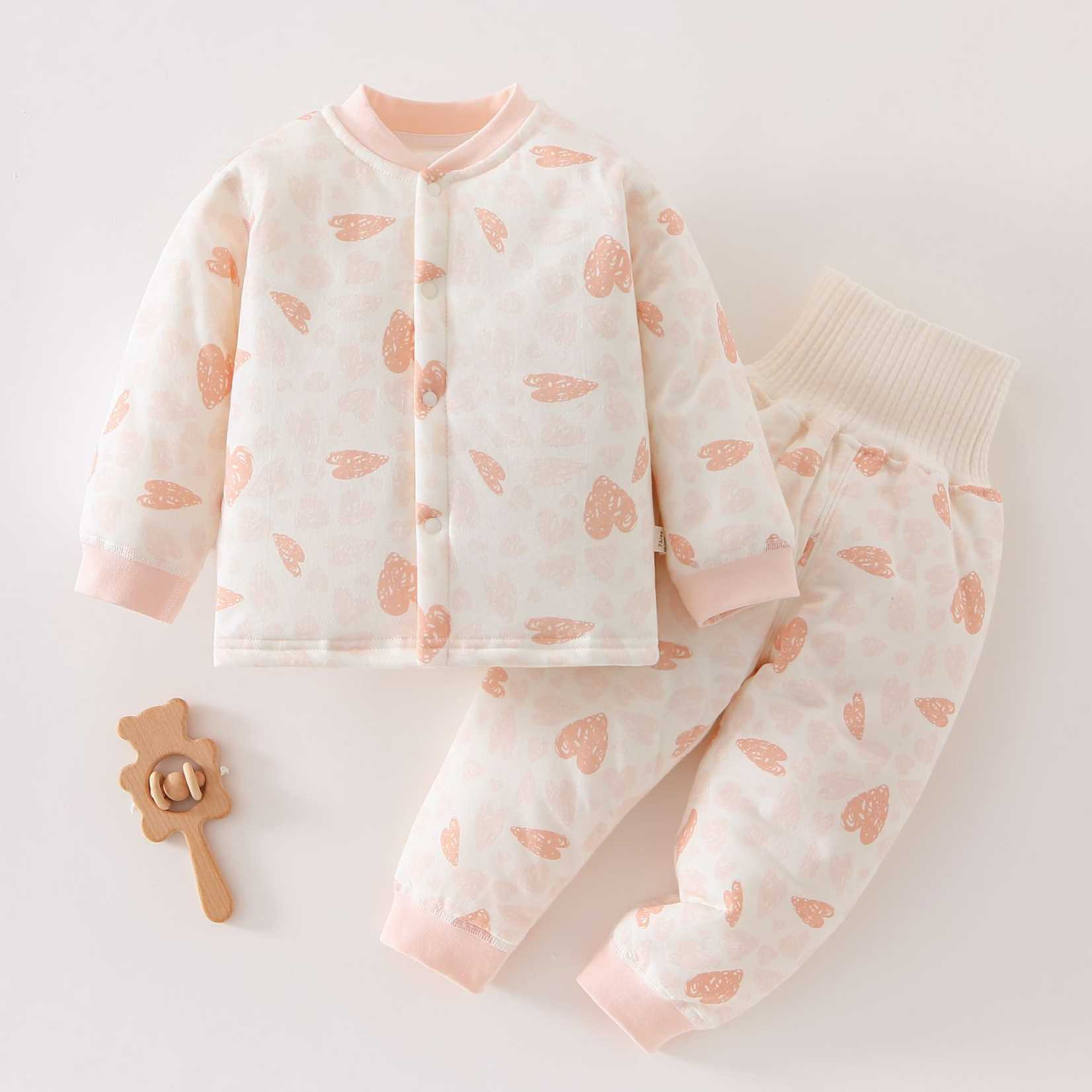 婴幼儿夹棉高腰棉服分体