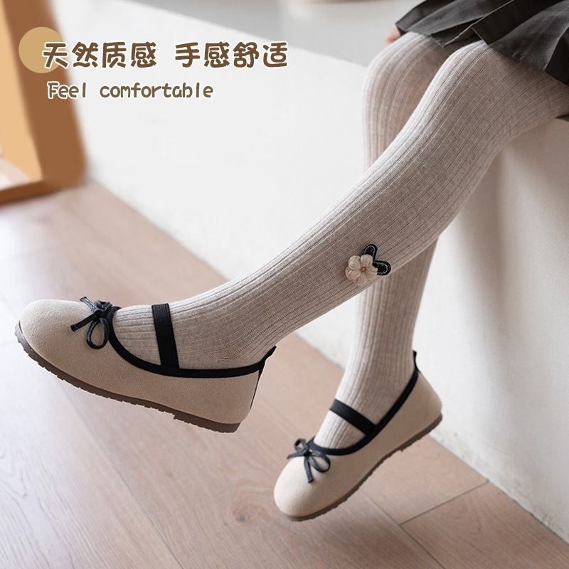 女童春秋连裤袜棉质宝宝