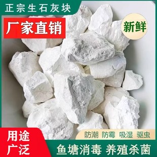 生石灰块农用刷树土壤改良鱼塘水质消毒养殖防潮干燥剂氧化钙防虫