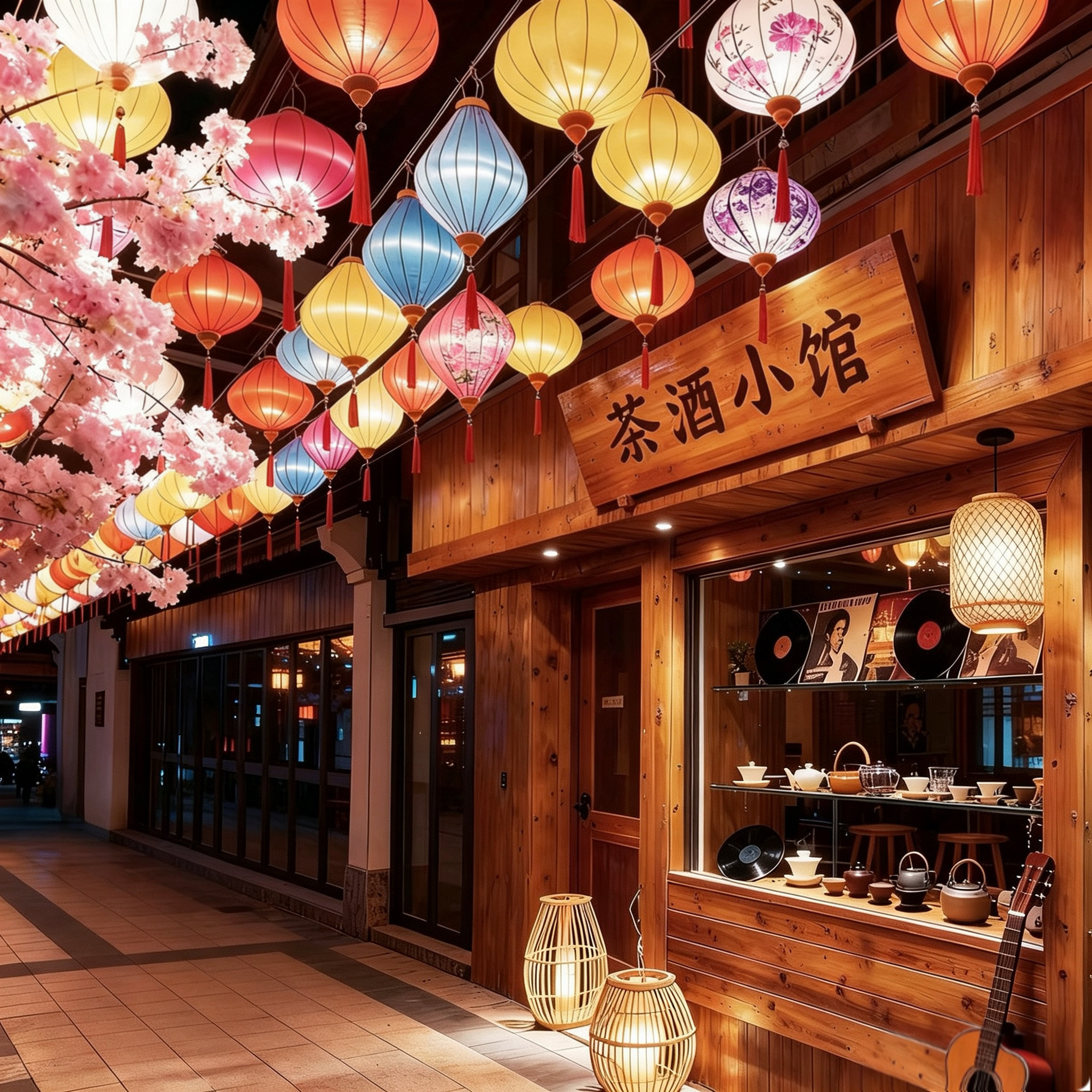 中秋节春节绸缎户外防水吊挂灯笼