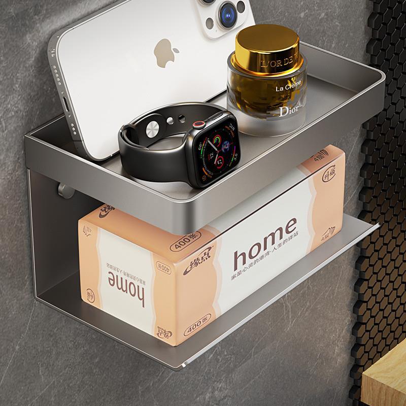 厂家供应不锈钢免打孔304卫生间纸巾盒抽纸盒厕所洗手间卫生纸架