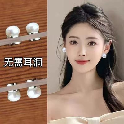 无耳洞耳夹珍珠耳蜗钉新款