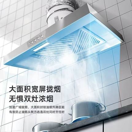 出租房排油烟大吸力厨房抽油烟换气扇厨房家用管道风机油烟排风扇