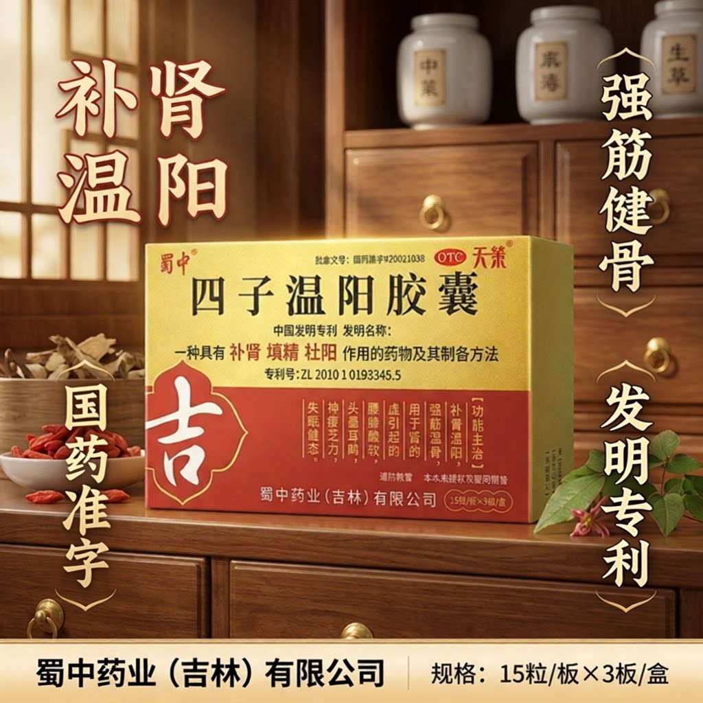 蜀中 四子填精胶囊0.3g*4健脾益肾