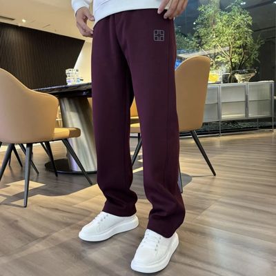 裤子男加厚秋冬款宽松百搭学生高街运动长裤松紧腰加绒卫裤休闲裤