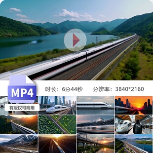 高清4K中国铁路高铁动车合集和谐号复兴号春运回家过年旅视频素材