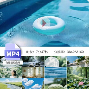 高清夏日田园乡村房屋小路树木自然风光LED大屏背景视频素材