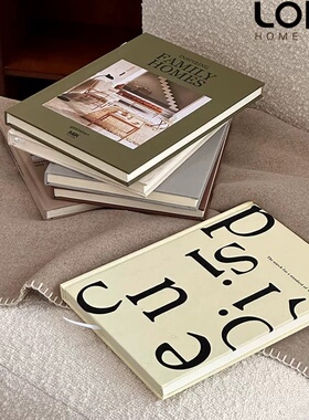 精装布面装饰书英文内页仿真书客厅茶几摆件拍照摄影道具街拍摆拍