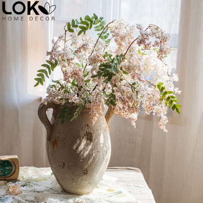 槐蕊仿真花假花高级感装饰摆件