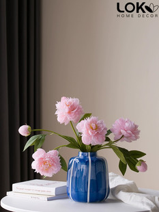 采购产品人造花插花,牡丹插花,花瓶,客厅装饰装饰品,中国桌花