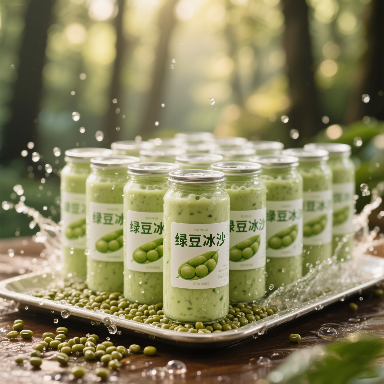 【老板疯了】220ML*10瓶网红绿豆冰沙风味饮料解暑解腻健康绿豆汤