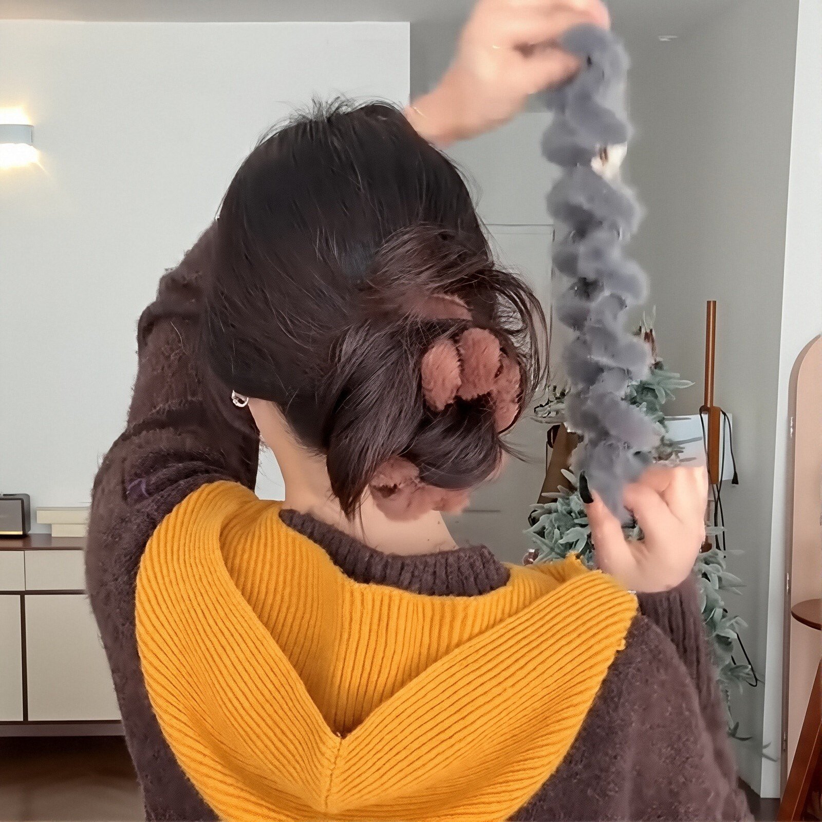 秋冬毛绒电话线大肠发圈女新款扎丸子头马尾发绳韩系百搭头绳发饰,饰品/流行首饰/时尚饰品新,发饰,淘宝优惠券,粉丝福利购,淘宝优惠卷