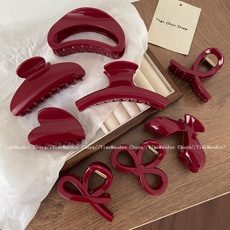 2024爆火安可拉红色系抓夹