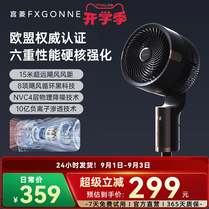 宫菱聚风黑科技欧盟认证循环扇