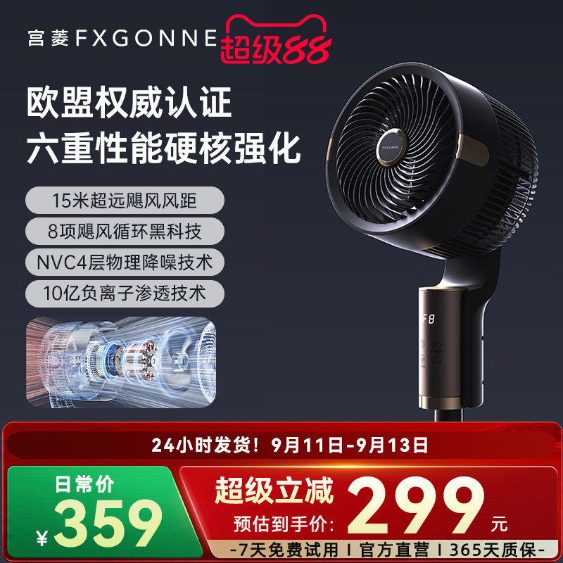 宫菱聚风黑科技欧盟认证循环扇