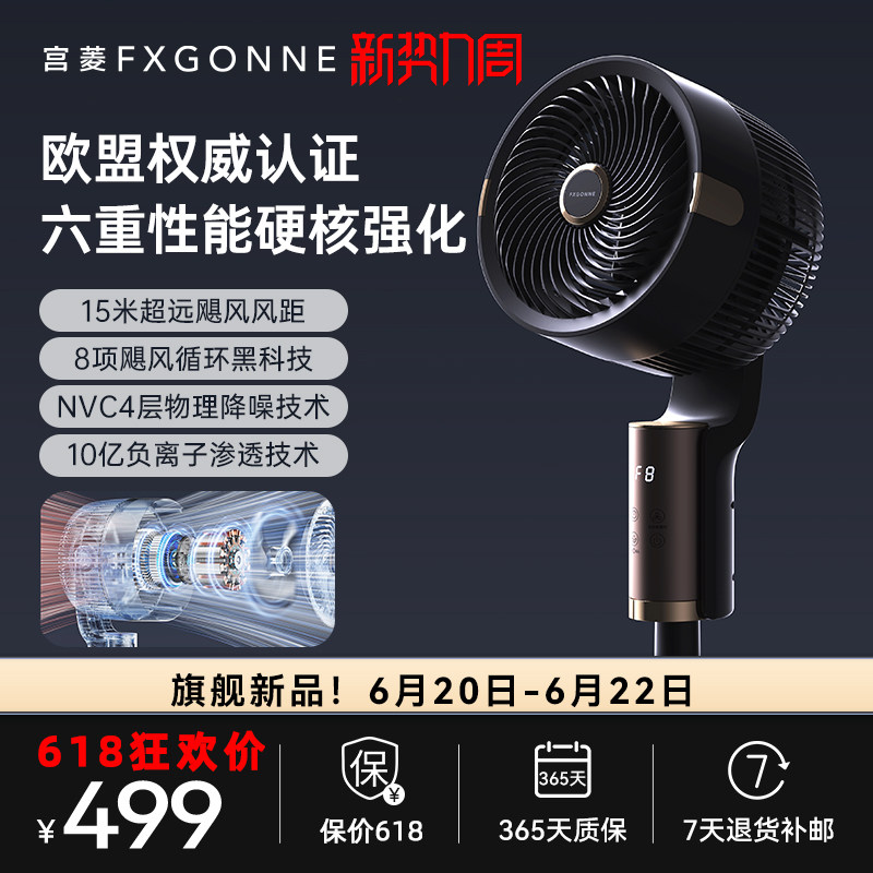 宫菱聚风黑科技欧盟认证循环扇