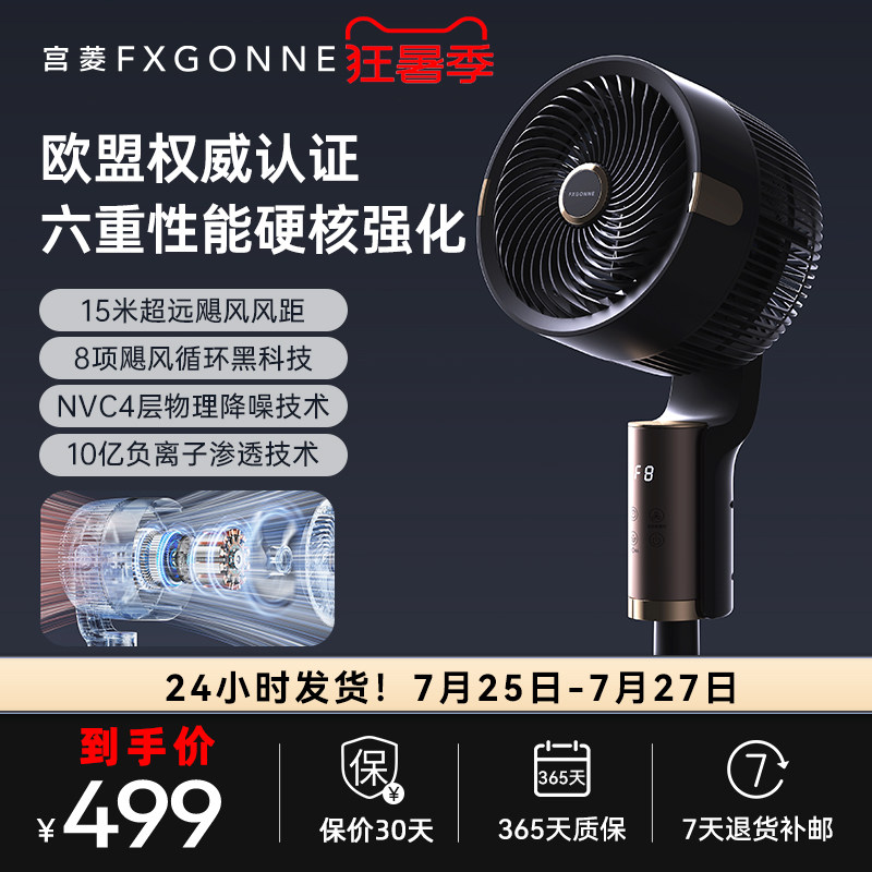 宫菱聚风黑科技欧盟认证循环扇