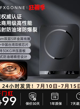 宫菱MEC大功率2200W爆炒电磁炉 多功能黑色微晶面板欧盟认证