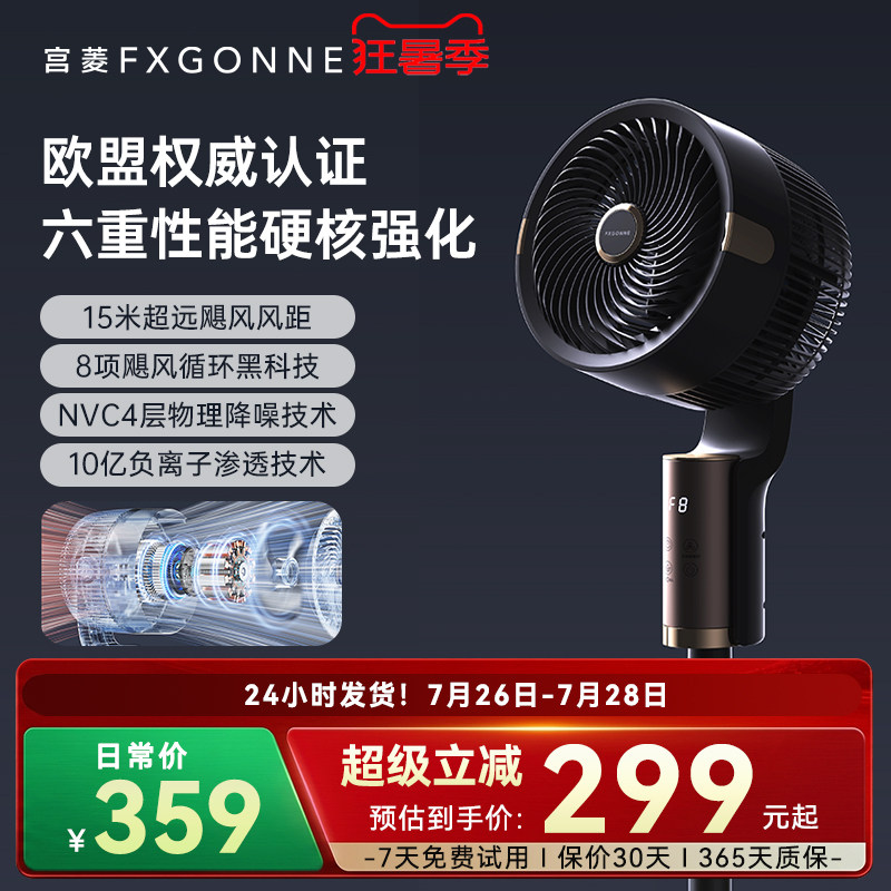 宫菱聚风黑科技欧盟认证循环扇
