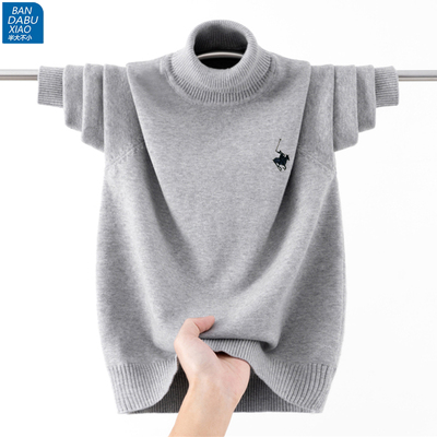 秋冬季男女童纯棉刺绣毛衣打底衫