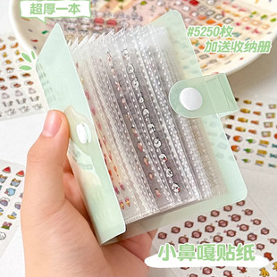 饰贴片diy小皮卡迷你趣味卡通玩具素材贴美甲手工咕卡小图案 小鼻嘎贴纸本玩具女孩儿童手帐可爱高颜值贴画装