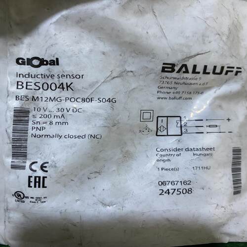 BALLUFF巴鲁夫全新原装 BES004N BES M12