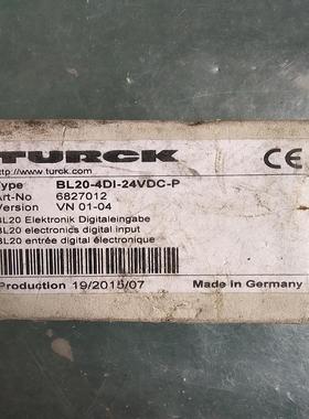 全新原装正品 TURCK图尔克 BL20-4DI-24VDC