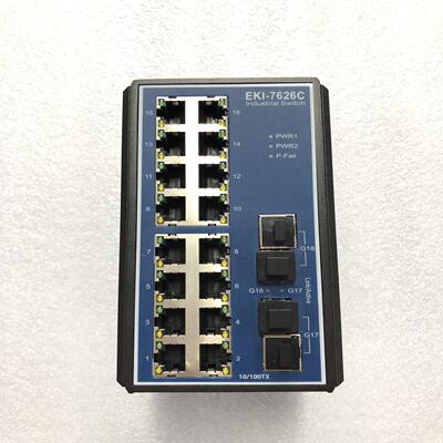 原装研华工业交换机EKI-7626C工业以太网交换机 冲新成