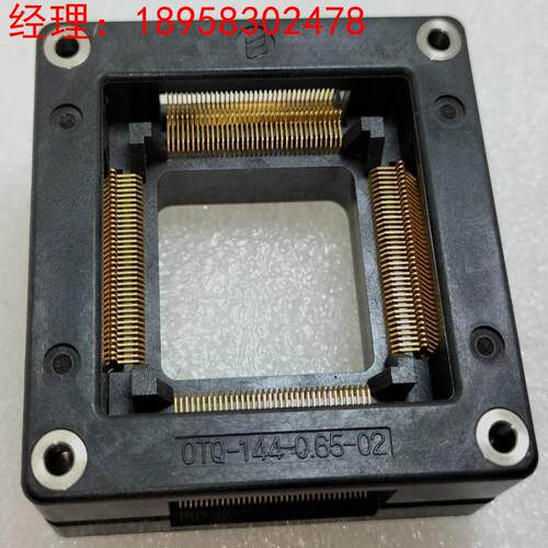 询价ENPLAS测试座QFP144 OTQ-144-0.65-02间距0.65IC插座转接连接