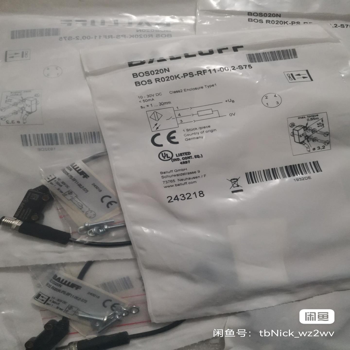 BALLUFF巴鲁夫 BOS020N BOS R202K-P