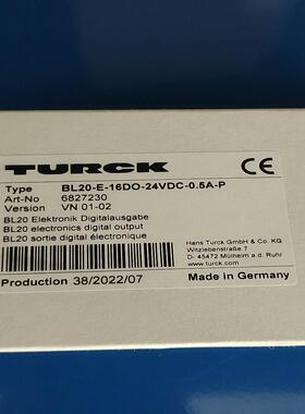 图尔克/TURCK BL20-E-16DO-24VDC-0.