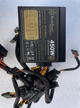 [德峰]银欣450W模组电源SST-ST45SF-G，功能包好，实图