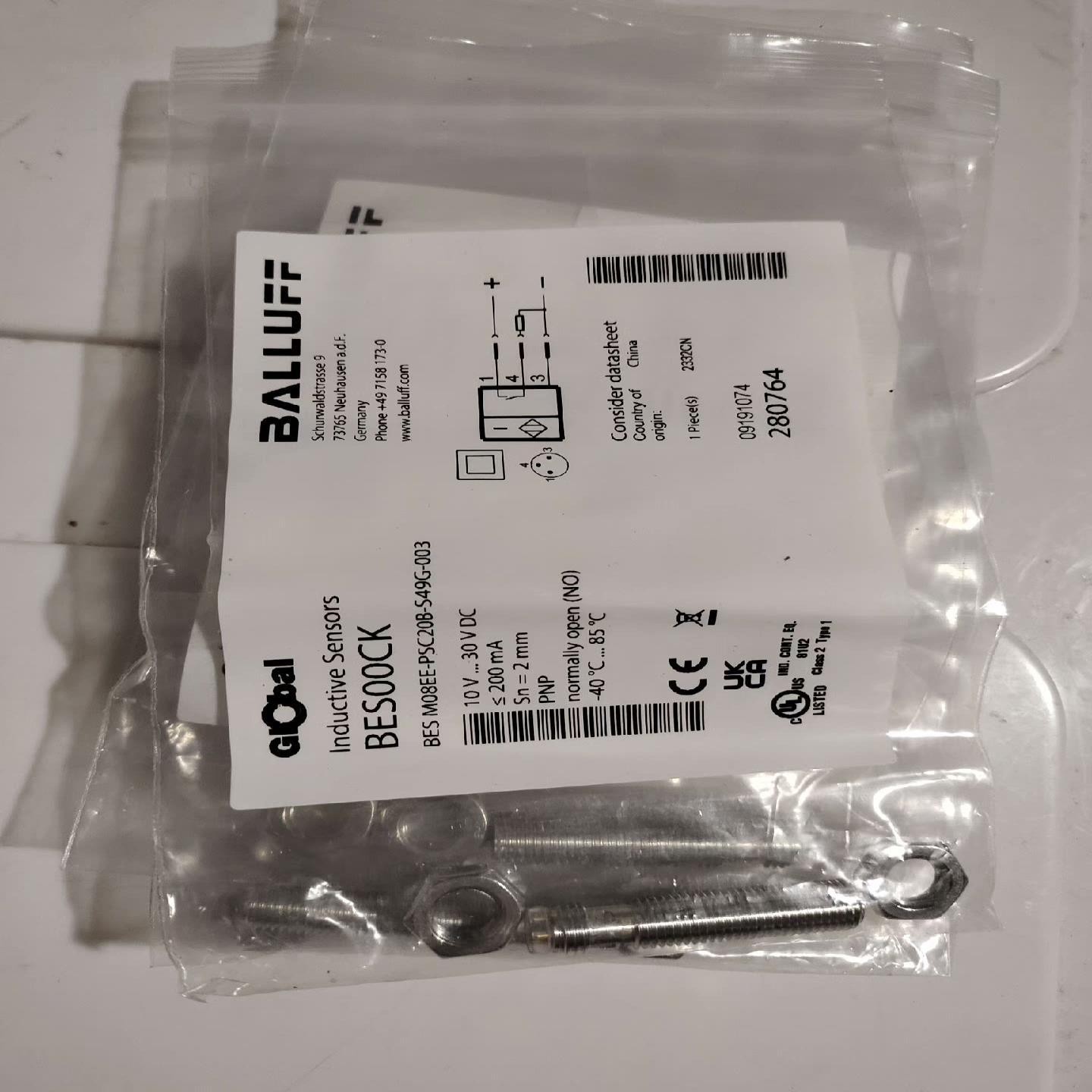 全新巴鲁夫传感器BES00CK BES M08EE-PSC2