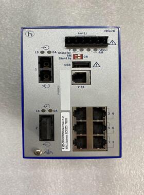 [德峰]赫斯曼工业光纤交换机，型号RS20-0800M2M2SDAE