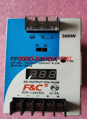 【荣强工控】F&C嘉准导轨电源 FP300D-24MDA  24V 30