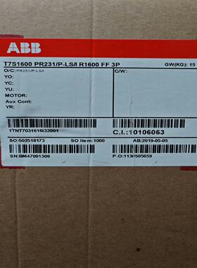 塑壳断路器 T7S1600 PR231/P-LS/I