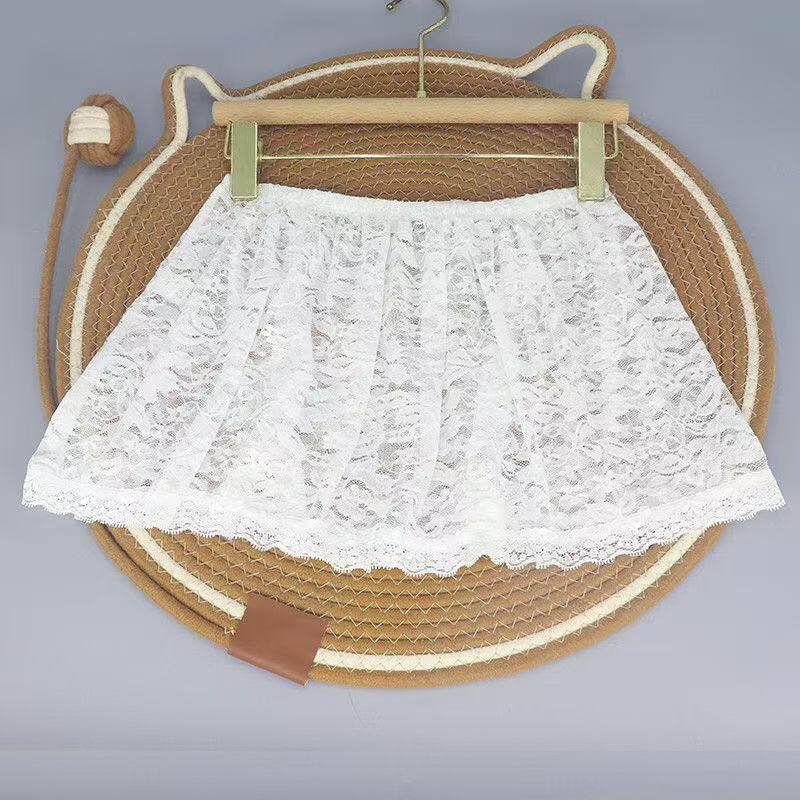 时尚复古设计显瘦蕾丝半身裙屁帘夏季新款不规则遮肉显瘦小个子