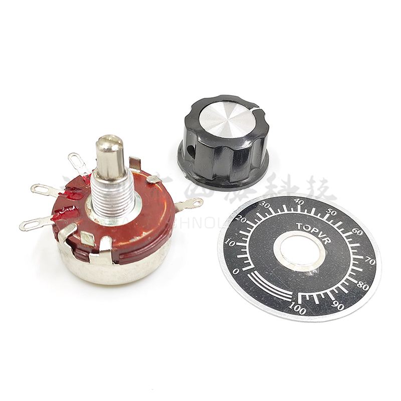 WTH118-1A 2W 4K7单圈碳膜电位器 4.7K可调电阻滑动变阻器调速器