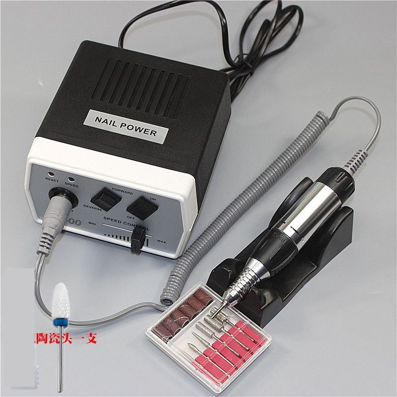 送打磨头 美甲打磨机电动工具水晶光疗卸甲器指甲抛光去死皮修甲