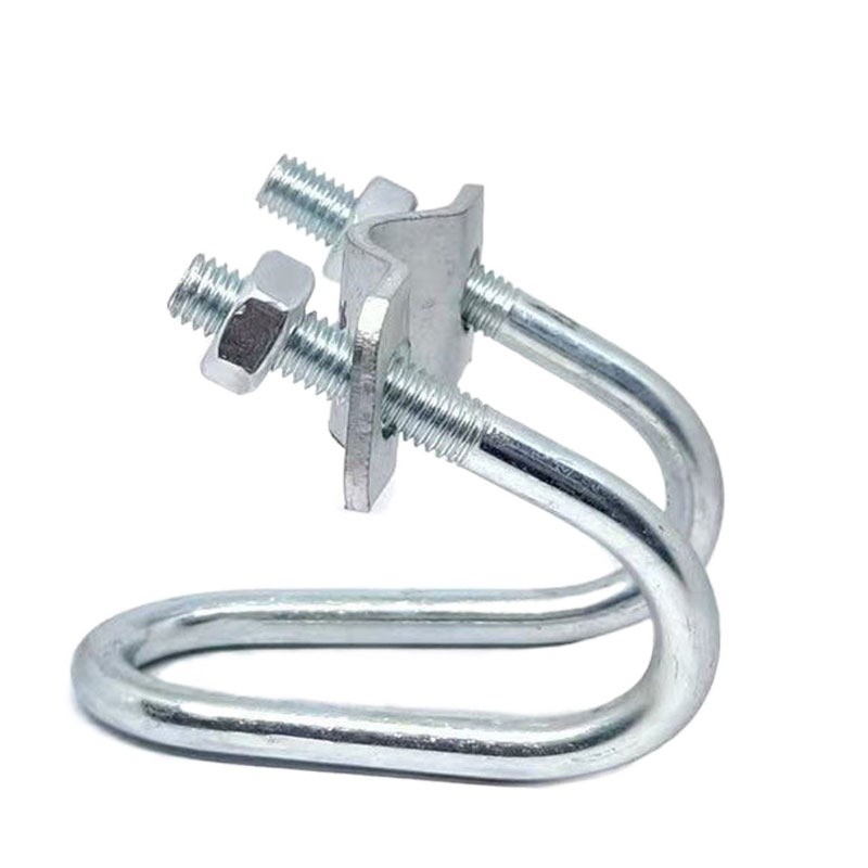 大棚双u型卡扣圆管十字卡扣固定器4分6分1寸母猪产床管卡猪场限位