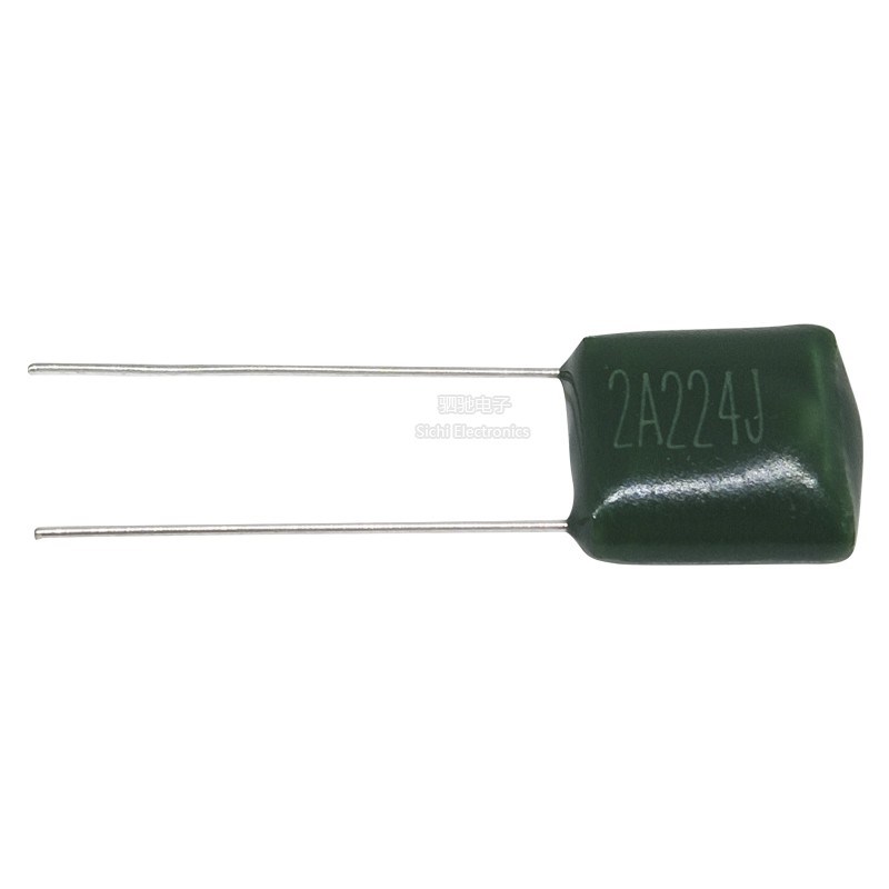 涤纶电容 2A224J 220nf 绿色 0.22uf 100V224 2A224 100V224J